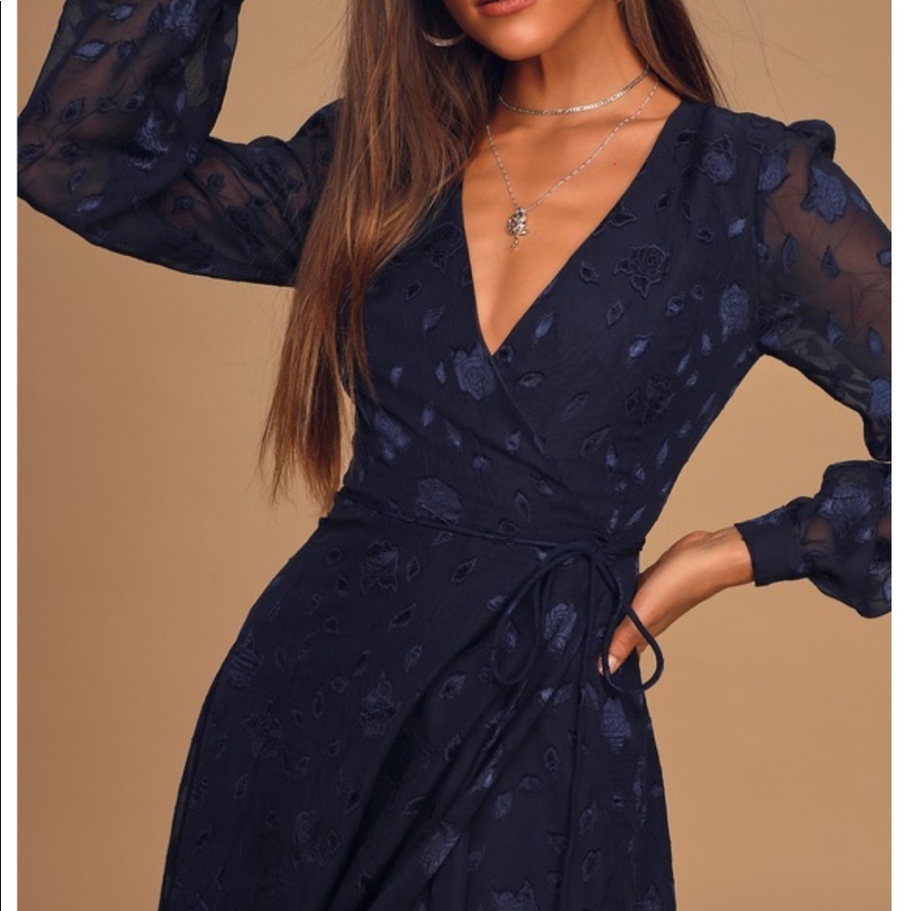 Blue wrap dress — BNWT - Picture 2 of 6